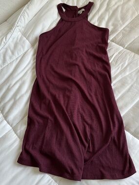 Love Fire maroon halter neck dress